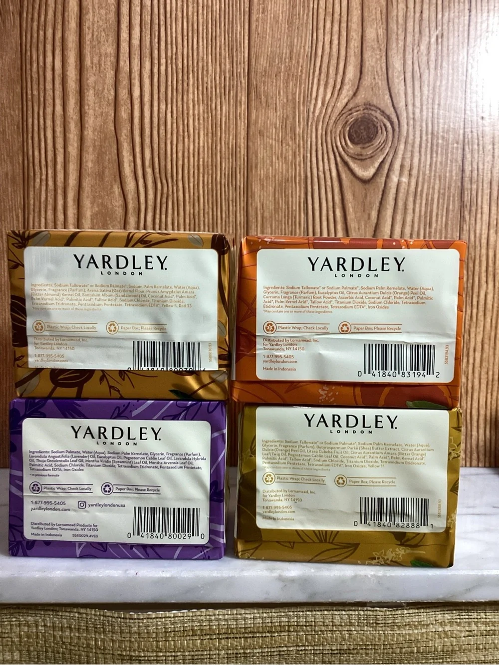 Yardley Vitamin Nourishing Bath Bars 4 packs of 2